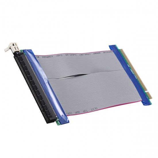 19cm PCI-E 16X Male to Female Graphics Card Extension Cable Flex Ribbon Riser Card 19cm PCI-E 16X Male to Female Graphics Card Extension Cable Flex Ribbon Riser Card