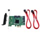 4 Port PCI-Express X1 SATA 3.0 6Gb/s Expansion Adapter Card Chipset For Marvell 4 Port PCI-Express X1 SATA 3.0 6Gb/s Expansion Adapter Card Chipset For Marvell