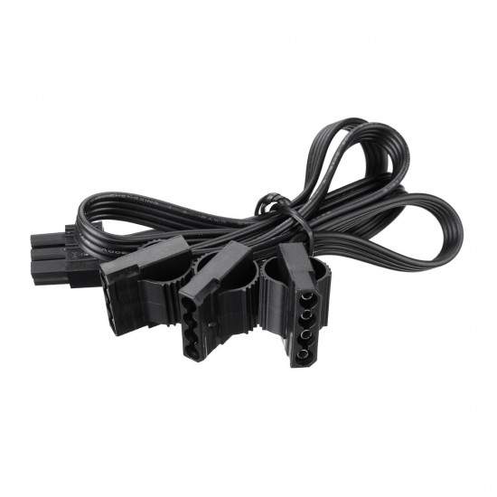 5V/12V 18AWG 6 Pin Male to 4 Pin Molex Female PCI-E Extension Cable Graphics Card Power Supply Cable 5V/12V 18AWG 6 Pin Male to 4 Pin Molex Female PCI-E Extension Cable Graphics Card Power Supply Cable