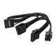 5V/12V 18AWG 6 Pin Male to 4 Pin Molex Female PCI-E Extension Cable Graphics Card Power Supply Cable 5V/12V 18AWG 6 Pin Male to 4 Pin Molex Female PCI-E Extension Cable Graphics Card Power Supply Cable