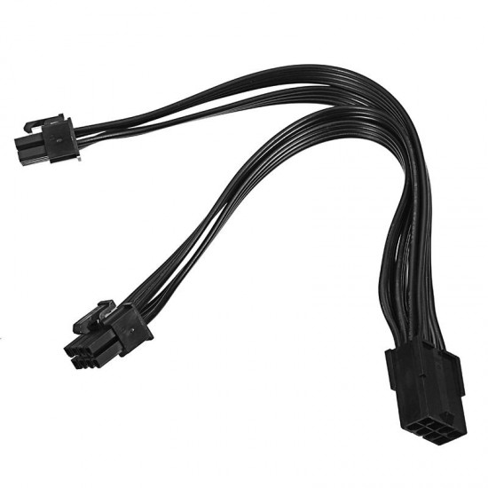 8 Pin Female to 2x8P(6+2) Power Supply Cable for PCI-E Graphics Card 20cm