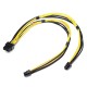 Dual Mini 6 Pin To 8 Pin Male PCI-E Power Cable For Mac Pro Video Card Dual Mini 6 Pin To 8 Pin Male PCI-E Power Cable For Mac Pro Video Card