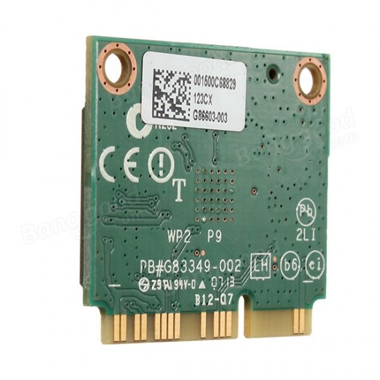 Intel Dual Band Wireless-AC 7260HMW Wifi Bluetooth 4.0 Half Mini PCI-E