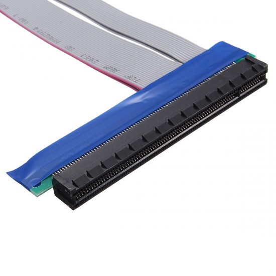 PCI-E Express Extension Cable Flex Ribbon 4X To 16X Extender Riser Card