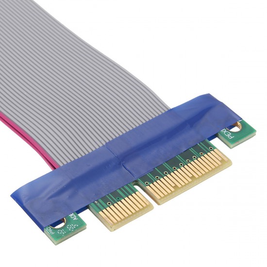 PCI-E x4 Flexible Cable Steel Ring Card for 1U 2U PCI-E