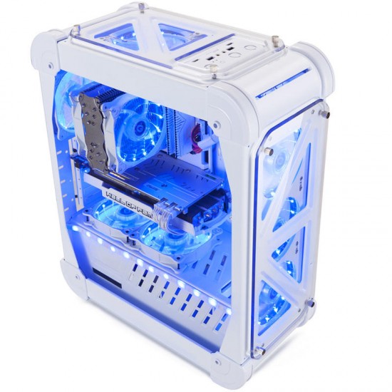 46*21*54.5cm Pccooler Blizzard Acrylic Ttransparent Computer Case Vertical for ATX/ITX/M-ITX 46*21*54.5cm Pccooler Blizzard Acrylic Ttransparent Computer Case Vertical for ATX/ITX/M-ITX