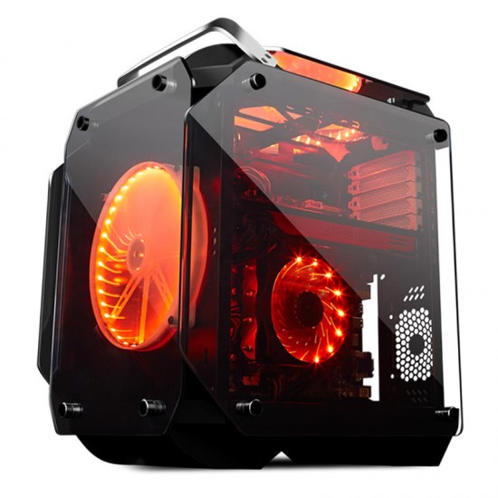 Coolman Gorilla Tempered Glass ATX Computer Case Water Cool Air Cool PC Case with 200mm Cooling Fan Coolman Gorilla Tempered Glass ATX Computer Case Water Cool Air Cool PC Case with 200mm Cooling Fan