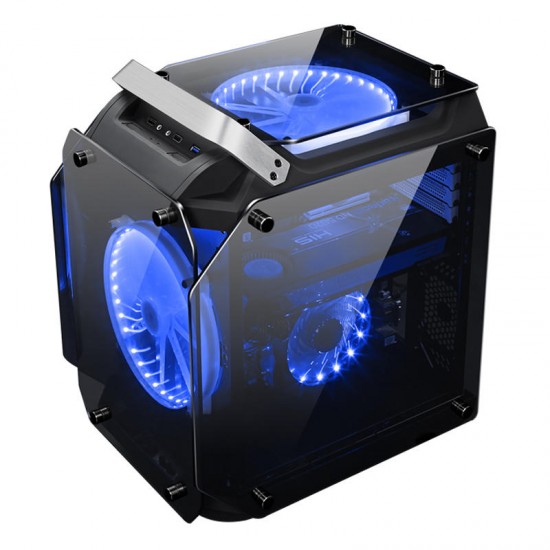 Coolman Gorilla Tempered Glass ATX Computer Case Water Cool Air Cool PC Case with 200mm Cooling Fan Coolman Gorilla Tempered Glass ATX Computer Case Water Cool Air Cool PC Case with 200mm Cooling Fan