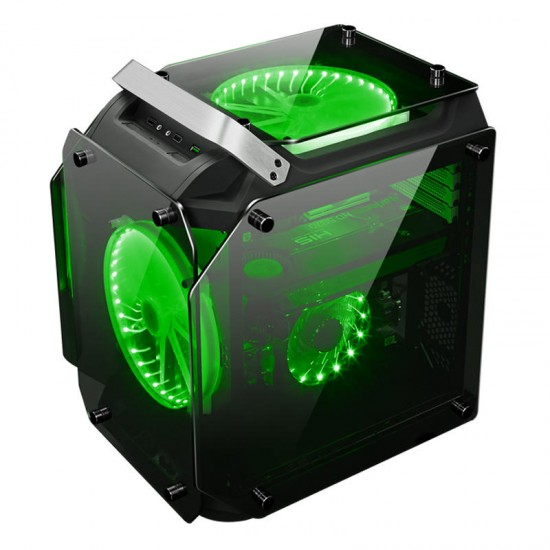 Coolman Gorilla Tempered Glass ATX Computer Case Water Cool Air Cool PC Case with 200mm Cooling Fan Coolman Gorilla Tempered Glass ATX Computer Case Water Cool Air Cool PC Case with 200mm Cooling Fan