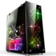 PC Computer ATX PC Case Midi Tower With 3 RGB 120mm Cooling Fans Remote control PC Computer ATX PC Case Midi Tower With 3 RGB 120mm Cooling Fans Remote control
