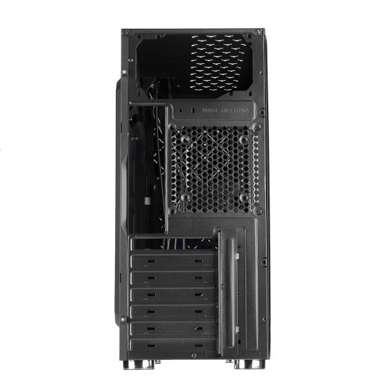 PC Computer ATX PC Case Midi Tower With 3 RGB 120mm Cooling Fans Remote control