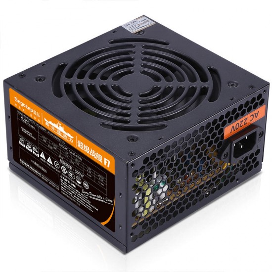 Segotep F7 500W ATX Computer Power Supply Desktop Gaming PSU Active PFC 120mm Fan 86% Efficiency