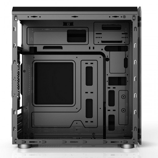 Transparent Acrylic Side Panel Micro ATX Computer PC Gaming Case for Micro-ATX Mini-ITX Motherboard