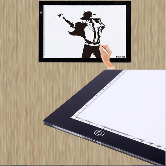 M.Way Ultra Thin A2 A3 LED Copy With USB Cable Adjustable Brightness Drawing Pad Copy board