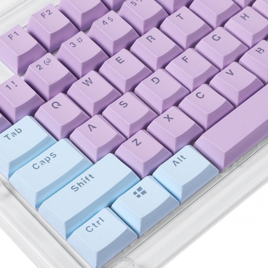 104 Key Light Translucent PBT Keycaps OEM Profile Keycap Set for Mechanical Keyboard