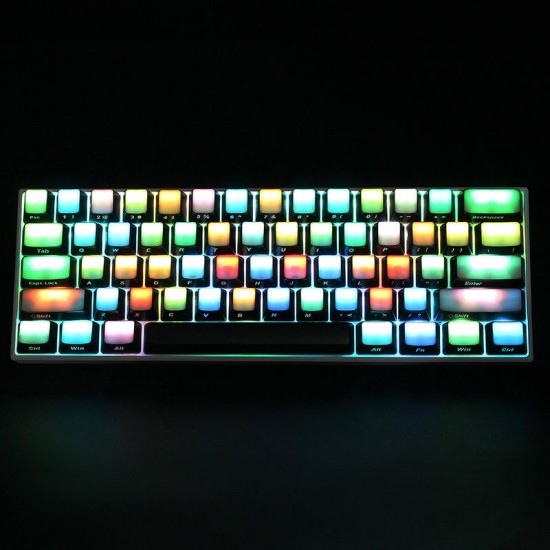 104 Key OEM Profile Side Printed Translucent Blank Top All Light-transmitting ABS Keycaps