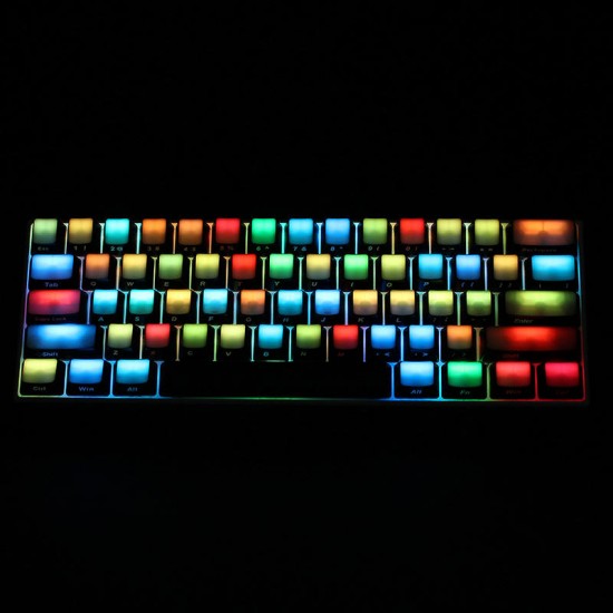 104 Key OEM Profile Side Printed Translucent Blank Top All Light-transmitting ABS Keycaps