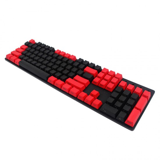 104 Key PBT OEM Profile Thick Side Printed Keycaps for Cherry MX Switches Mechanical Keyboard