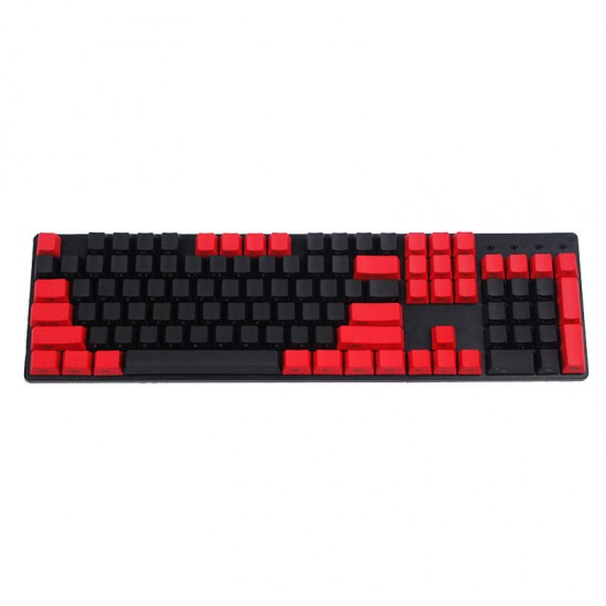 104 Key PBT OEM Profile Thick Side Printed Keycaps for Cherry MX Switches Mechanical Keyboard