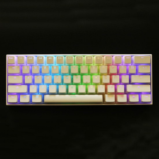 108 Key PBT OEM White Pudding Keycap Translucent Key Caps for Mechanical Keyboard