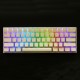 108 Key PBT OEM White Pudding Keycap Translucent Key Caps for Mechanical Keyboard