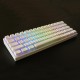 108 Key PBT OEM White Pudding Keycap Translucent Key Caps for Mechanical Keyboard