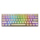 108 Key PBT OEM White Pudding Keycap Translucent Key Caps for Mechanical Keyboard