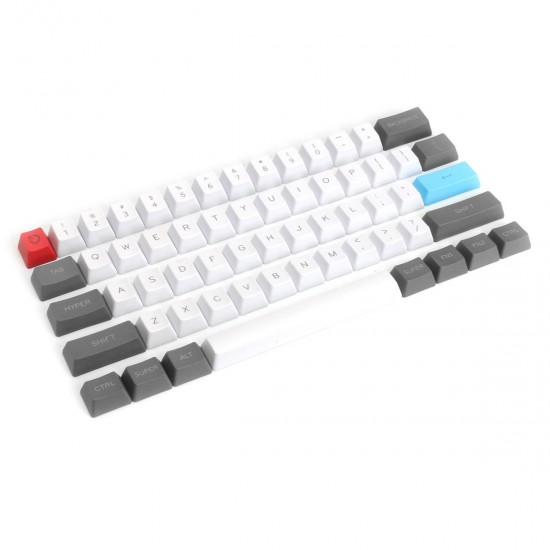 61 Key ANSI Layout OEM Profile PBT Thick Keycaps for 60% Mechanical Keyboard