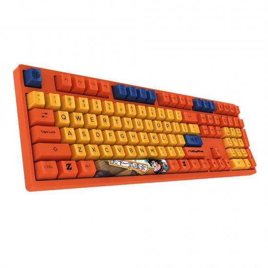 AKKO 3108 V2 DragonBall Z GOKU 108 Key Dyesub PBT Keycaps Cherry MX Switch Mechanical Gaming Keyboard