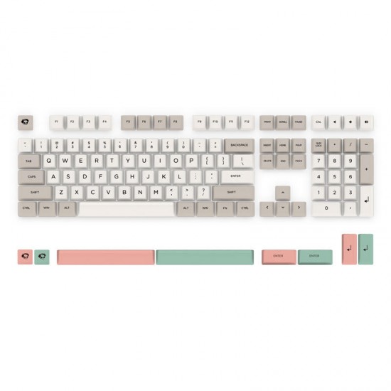 AKKO 9009 Color 116 Keys Dye-sub PBT Keycaps Keycap Set for Mechanical Keyboard