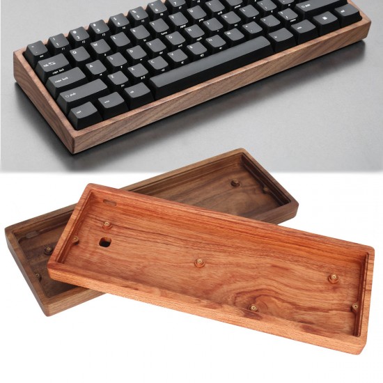 GH60 Solid Wooden Case Customized Shell Base For 60% Mini Mechanical Gaming Keyboard
