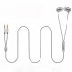 3.5mm Stereo Audio In-Ear Wire-Control Earphone With Microphone Grey for Computer Game
