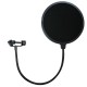 Double Layer Studio Microphone Mic Pop Filter Wireless Swivel Mount Circular Shield For Recording