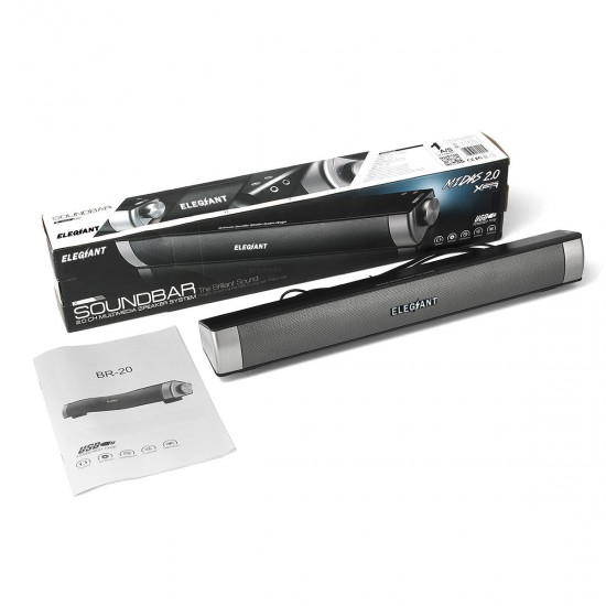 Elegiant USB Powered Sound Bar Speaker for Desktop PC Computer