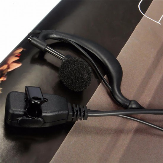 G-Shape Headset Earpiece with Mic for Motorola Radio Walkie Talkie CP040 2 Pins