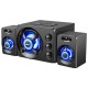 SADA D-208 3.5mm Audio bluetooth 2.1 Channel Bass LED Light Computer Speaker Support TF U-Disk