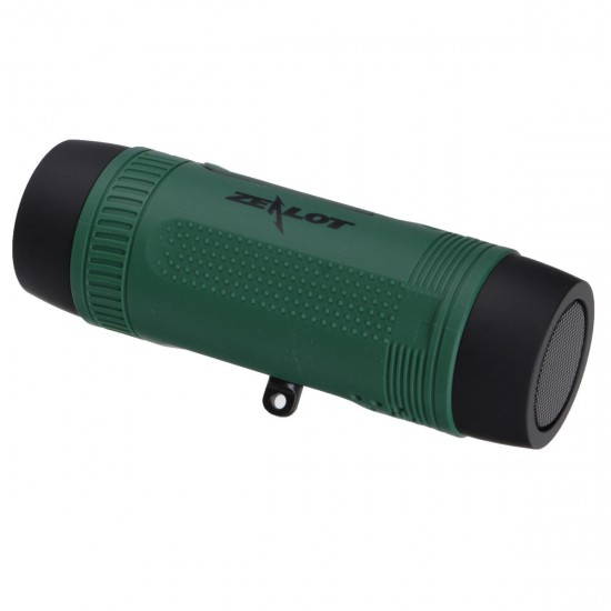 Zealot S1 Wireless bluetooth Speaker Dustproof Waterproof Flashlight FM Power Bank Multi F