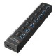 7 Port USB 3.0 Hub On/Off Switch+EU/US/UK AC Power Adapter