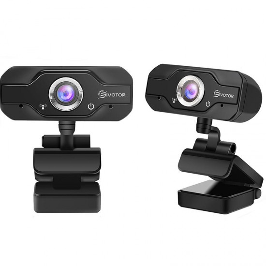 EIVOTOR 720P HD CMOS Sensor USB Webcam Adjustable Angel Computer Camera Built-in Microphone
