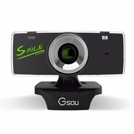 GSOU B18s USB 2.0 HD 12 Megapixels Webcam Free Drive Computer Camera with Microphone MIC