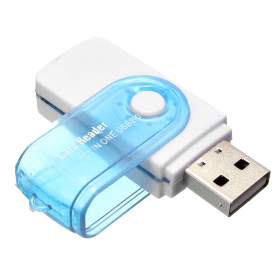 4-in-1 USB 2.0 M2 MS SD TF Card Reader