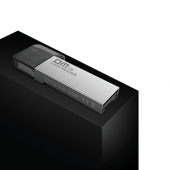 DM CR009 2-in-1 Micro USB + USB OTG Card Reader for Micro SD TF Memory Card
