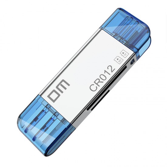 DM CR012 2-In-1 Type-C USB 3.0 to SD TF OTG Card Reader for Desktop PC Computer Phones