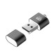 DM CR015 USB 2.0 Aluminum Alloy Mini TF Card Reader for Computer / Car