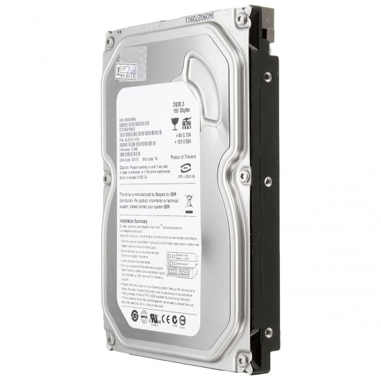 160GB 2MB 7200RPM IDE PATA ATA-100 3.5" Desktop Hard Disk Drive