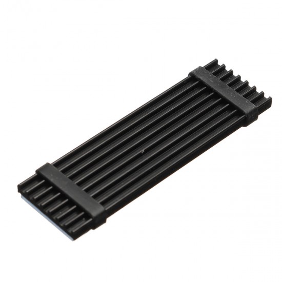M.2 NGFF NVMe 2280 PCIE SSD Passive Cooling Aluminum Fins Heat Sink Thermal Pad