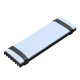 M.2 NGFF NVMe 2280 PCIE SSD Passive Cooling Aluminum Fins Heat Sink Thermal Pad