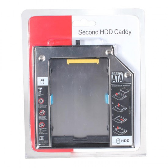 12.7mm SATA 2nd HDD Hard Drive Caddy for IBM Lenovo Thinkpad T420 T510
