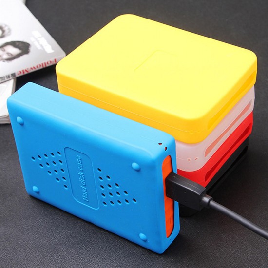 1T 2T Hard Drive Silicone Protect Case With Hanging Rope Hard Drive Enclosure