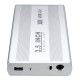 3.5inch External USB2.0 SATA Hard Disk Drive HDD Enclosure Caddy Case for PC